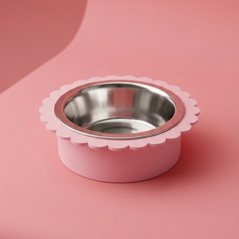 Gamelle Fleur RONRON pour chat et chien, gamelle design made in France