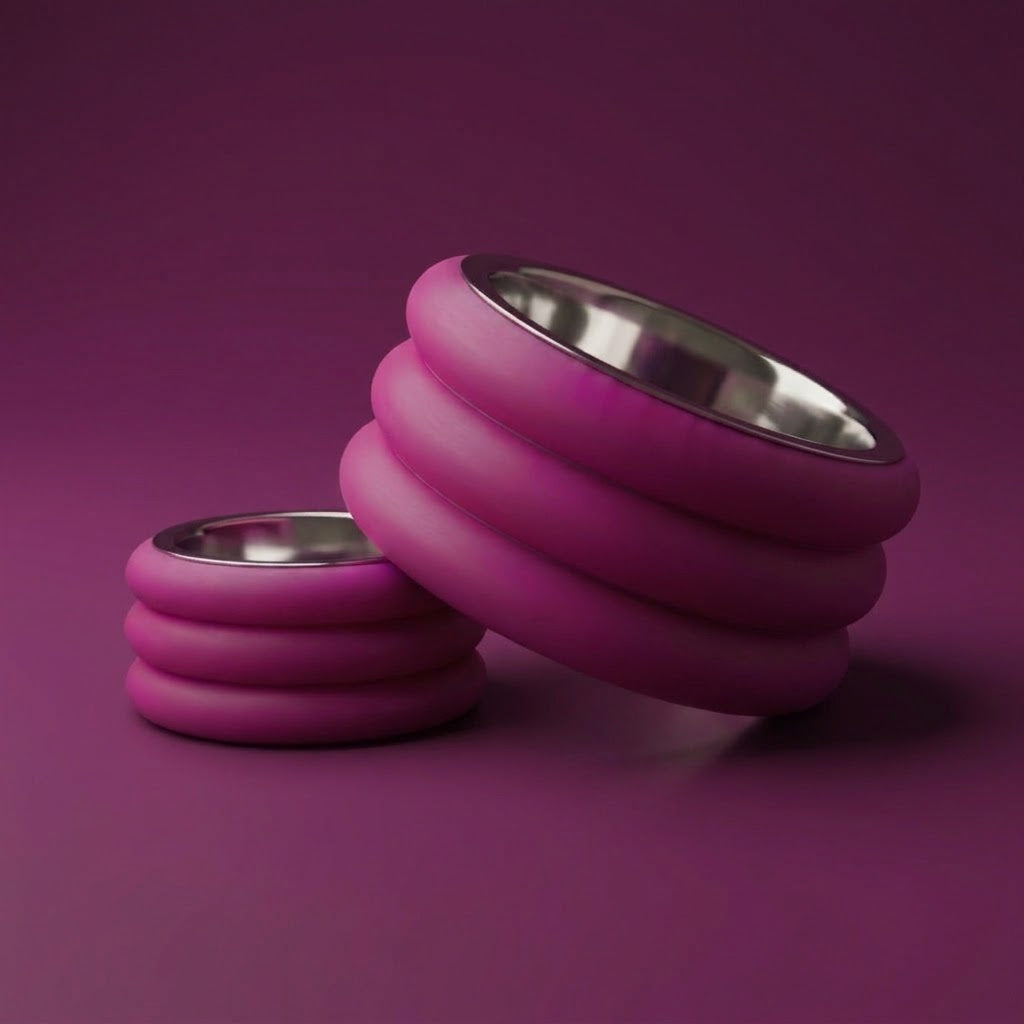 Gamelle Donut framboise pour chat et chien, gamelle design sculpturale made in France