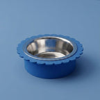 Gamelle design Fleur pour chat et chien, contour en pétales et insert inox – RONRON