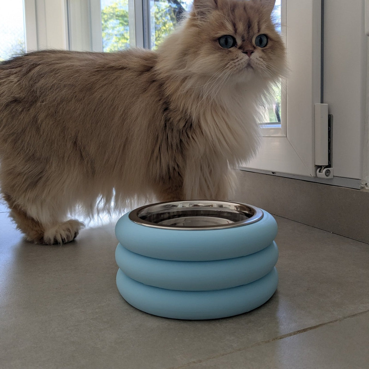 Gamelle design pour chat et chien – Donut, insert inox